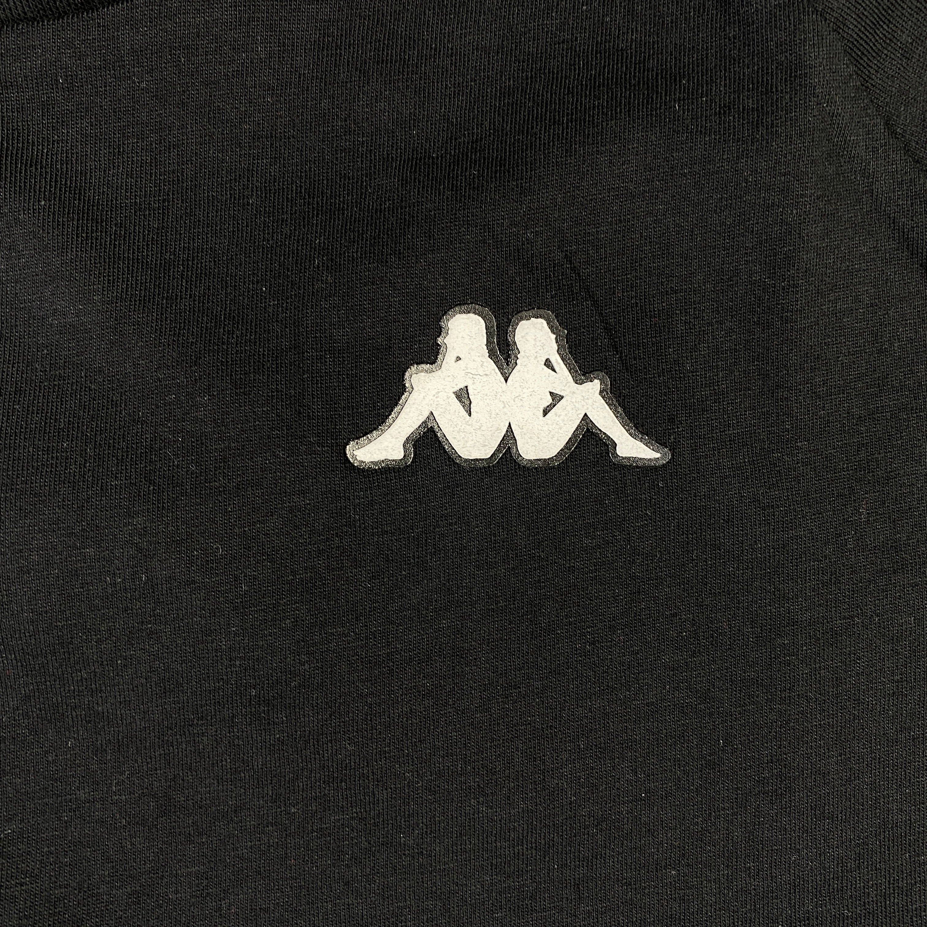 Kappa t-shirt nera — sportswear d'archivio — IlBotteghino